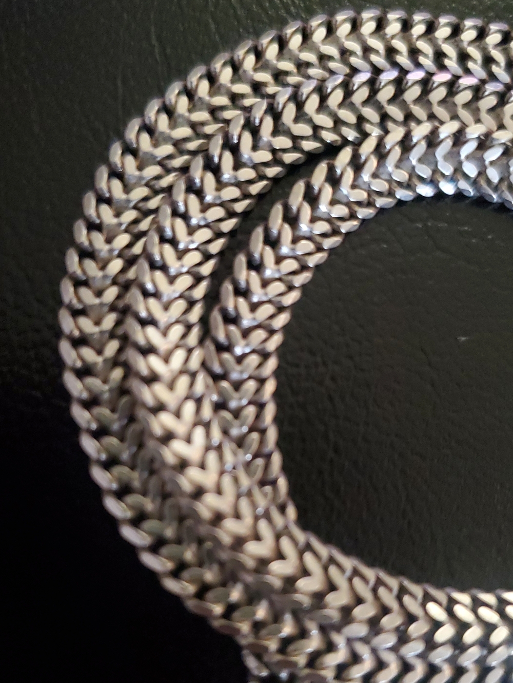 Italy 925 Sterling Wheat Chain Necklace , 18 Inch , 6mm & 17.6 grms - Picture 2 of 7